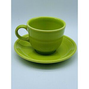 Green Homer Laughlin Fiestaware Cup & Saucer